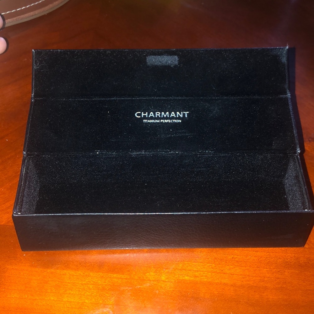 Prwnd charming titanium black velour reassign glasses case